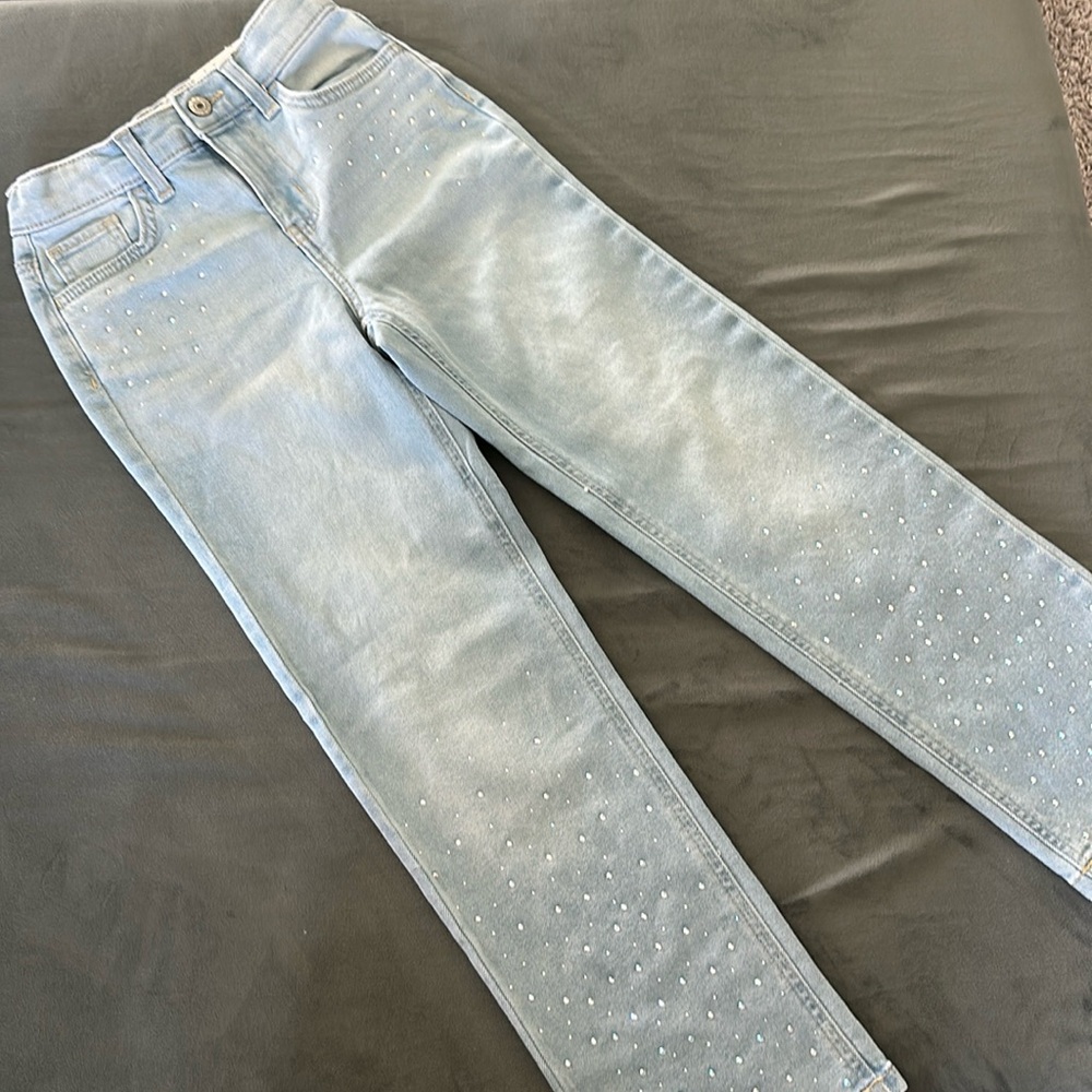 Girls rhinestone jeans